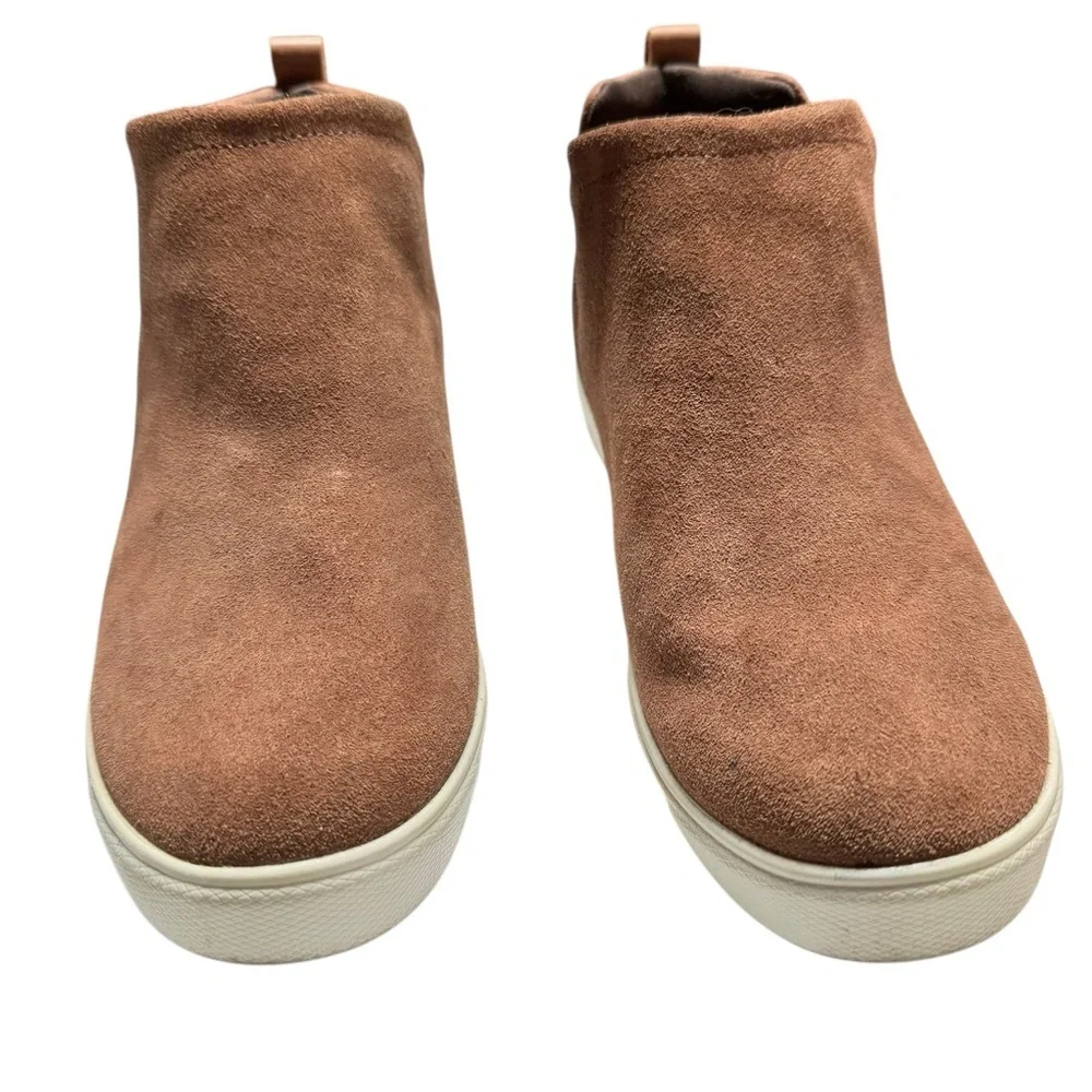 Ryka women’s Vera 2 tan brown leather wedge boot ankle sneaker 9.5